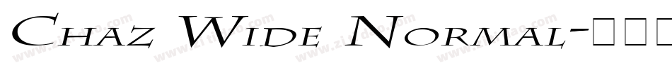 Chaz Wide Normal字体转换